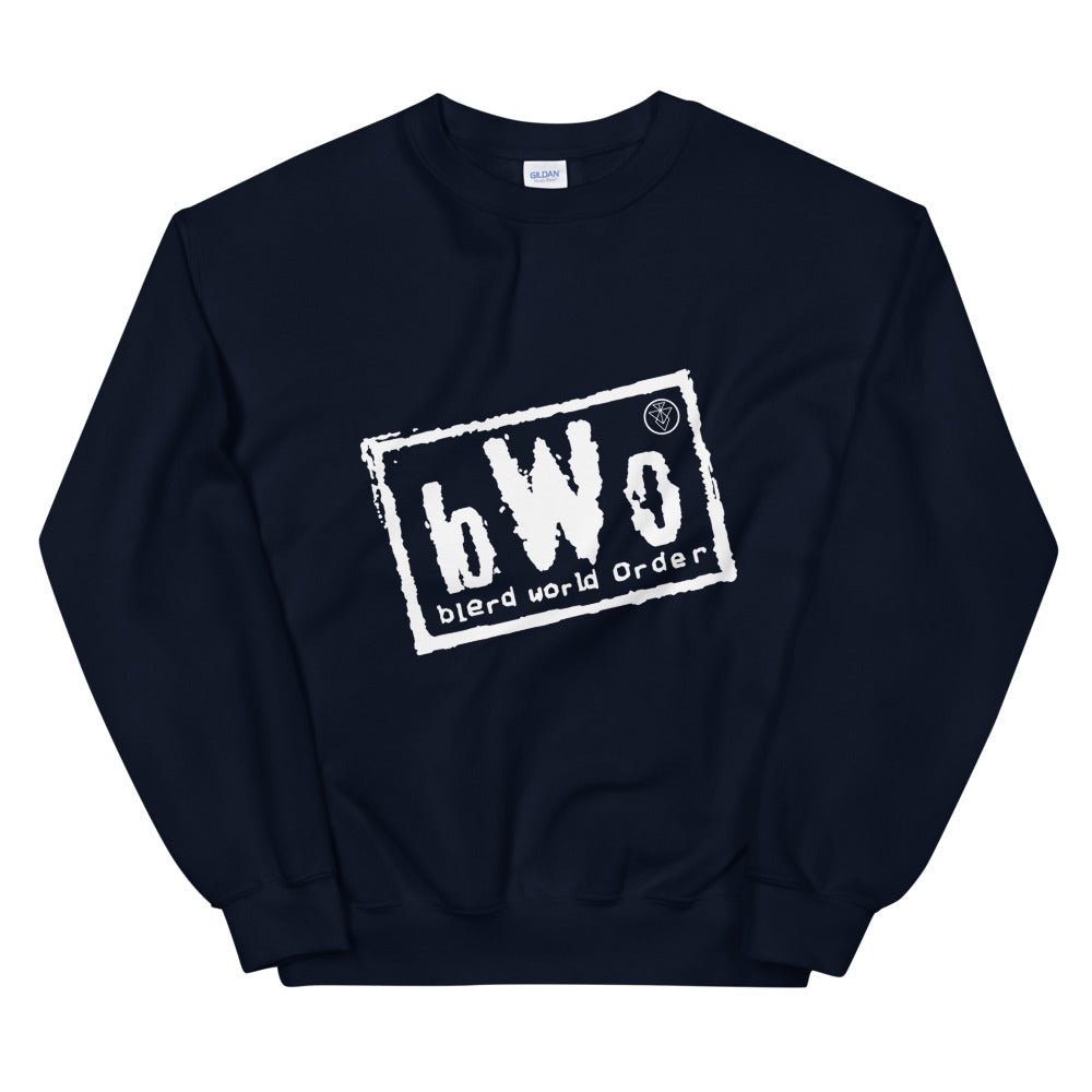 Blerd World Order Sweatshirt - White Logo