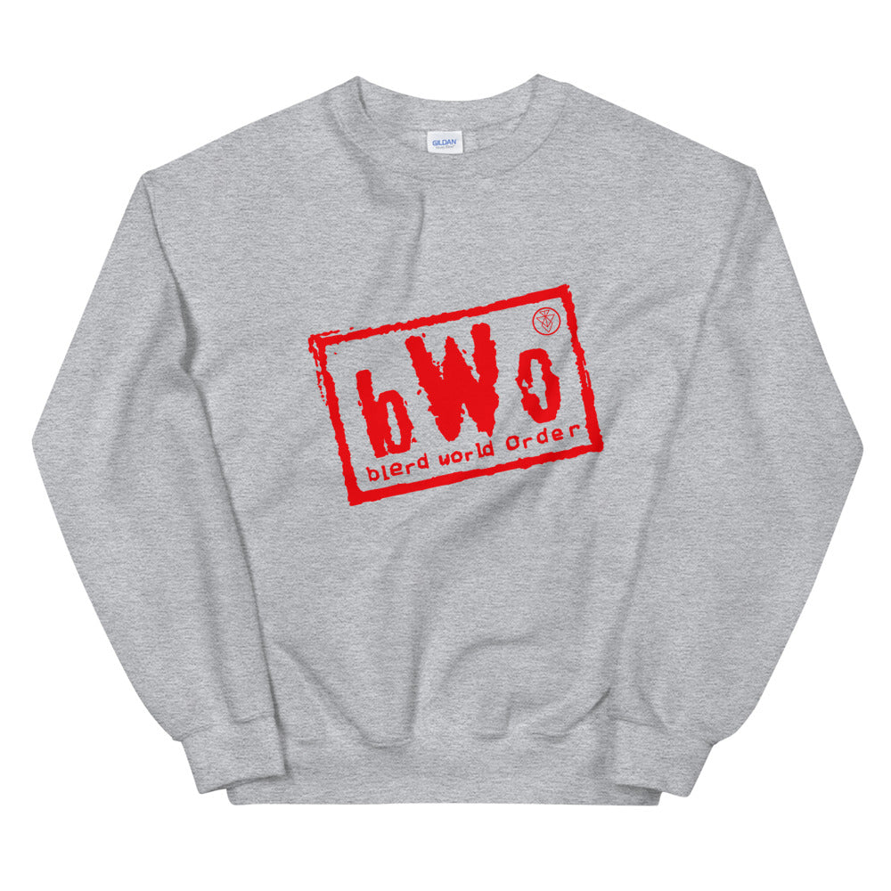 Blerd World Order Sweatshirt - Red Logo