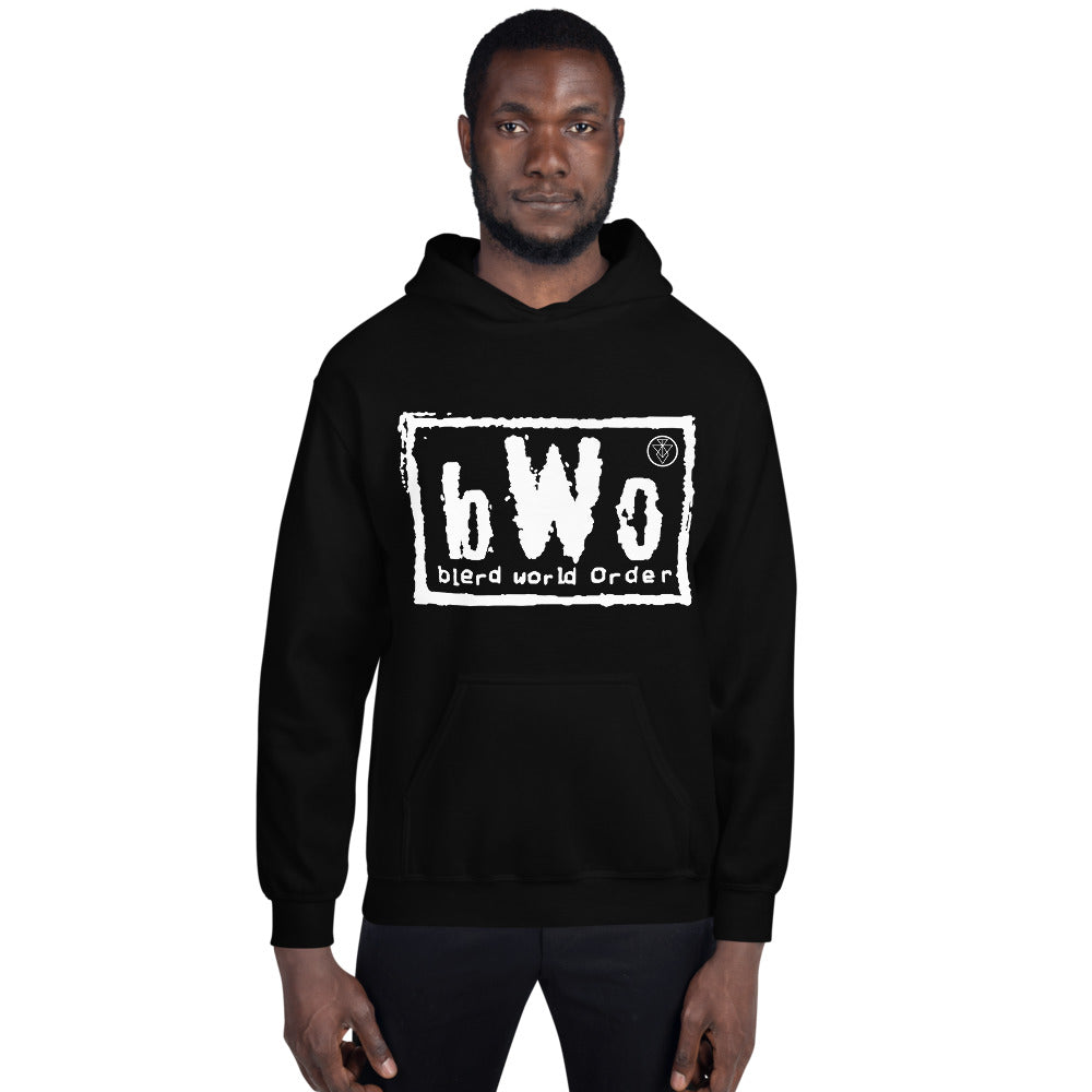 Blerd Word Order Hoodie -White Logo